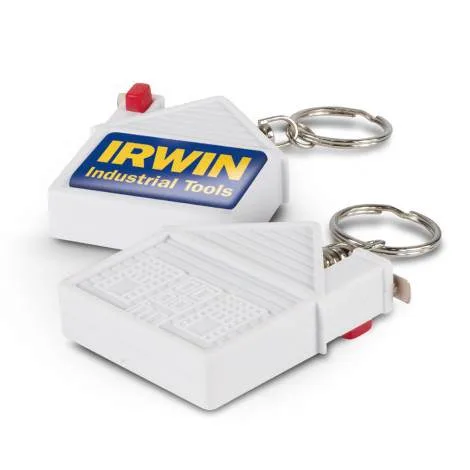 Promotional House Tape Measure Key Ring