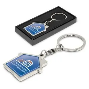 Promotional House Metal Key Ring