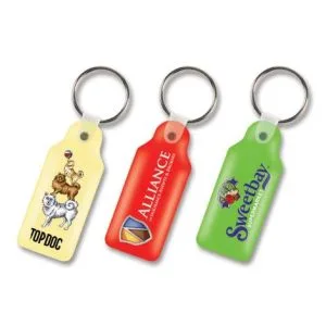Promotional Flexi Resin Key Ring - Rectangle