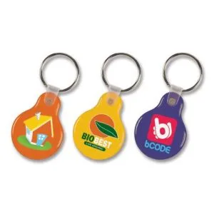 Promotional Flexi Resin Key Ring - Round