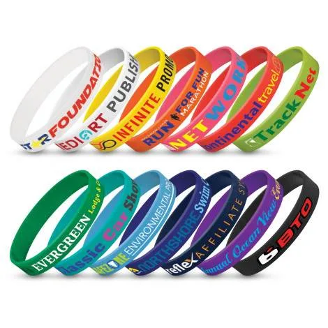 Promotional Silicone Wrist Band - Indent