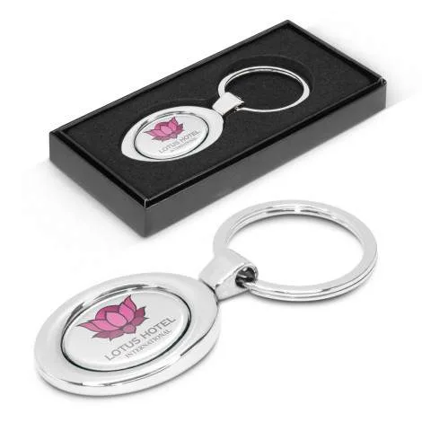 Promotional Oval Metal Key Ring