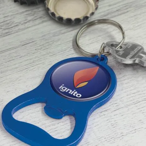 Promotional Chevron Bottle Opener Key Ring