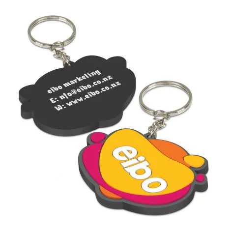 Promotional PVC Key Ring Small - One Side Moulded