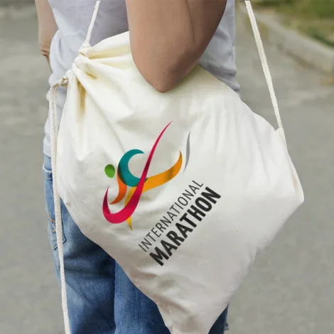 Promotional Cotton Drawstring Backpack