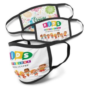 Promotional Full Colour 3-Ply Reusable Face Mask - Indent