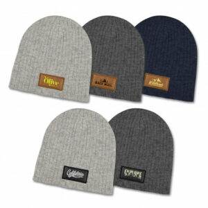 Promotional Nebraska Heather Cable Knit Beanie With Patch