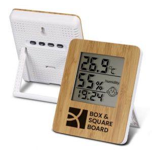 Promotional Bamboo Weather Station