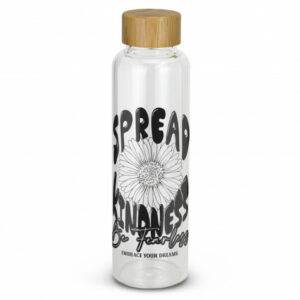 Promotional Eden Glass Bottle Bamboo Lid