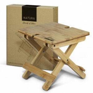 Promotional NATURA Bamboo Folding Wine Table