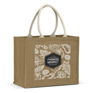 Promotional Torino Starch Jute Tote Bag