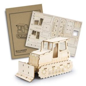 Promotional BRANDCRAFT Bulldozer Wooden Model