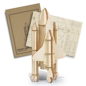 Promotional BRANDCRAFT Rocket Ship Wooden Model