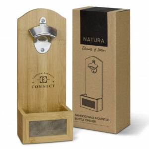 Promotional NATURA Bamboo Wall Mounted Bottle Opener