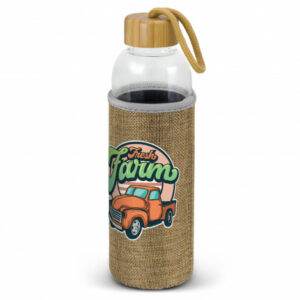 Promotional Eden Glass Bottle - Natural Sleeve