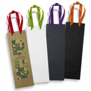 Promotional Champagne Ribbon Handle Paper Bag