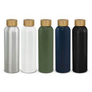 Promotional Eden Aluminium Bottle Bamboo Lid