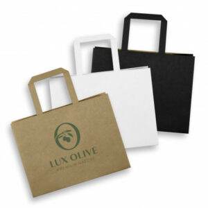 Promotional Medium Flat Handle Paper Bag Landscape