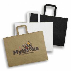 Promotional Extra Large Flat Handle Paper Bag Landscape