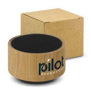 Promotional Bamboo Bluetooth Speaker - Black