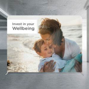 Promotional Straight Stretch Media Wall Large