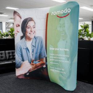 Promotional Curved Stretch Media Wall Small